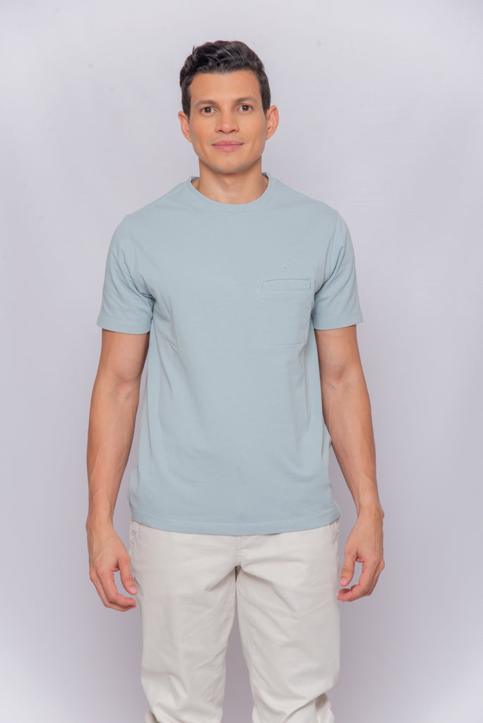 Men's UPF 50 Sun Protective T-Shirt Light Blue | Soteria