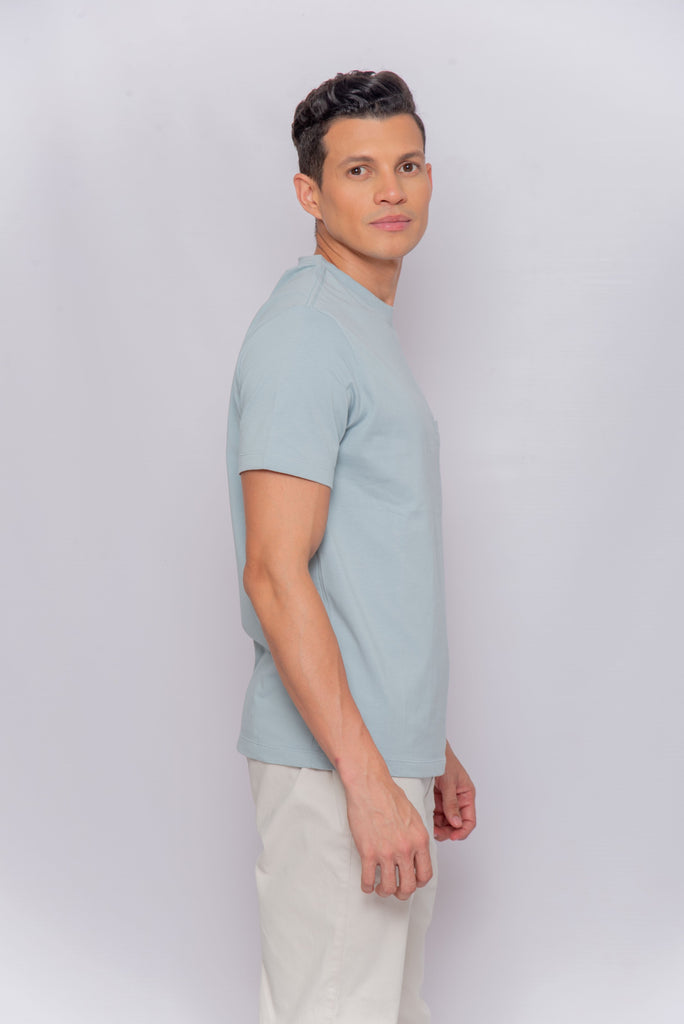 Men's UPF 50 Sun Protective T-Shirt Light Blue | Soteria